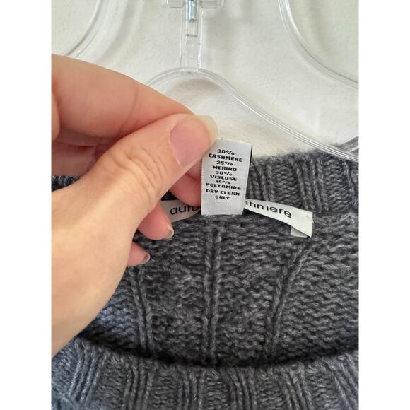 Autumn Cashmere Cable Sweater Gray Size XS - Picture 6 of 6